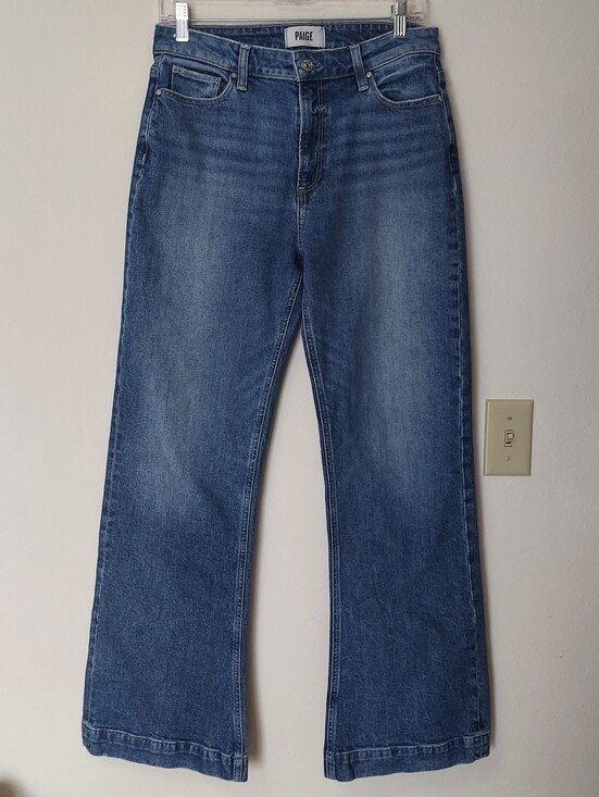 PAIGE Denim - PAIGE Blue Wide Leg Flare Jeans